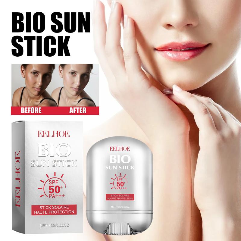 Bio Sun Stick,Face and Body Professional Sunscreen Stick,Enriched with Vitamin C Strong Sunscreen Keep Skin Moisture,Reduce Redness Sun Spots,Protection Repair of the Skin Suitable for all Types