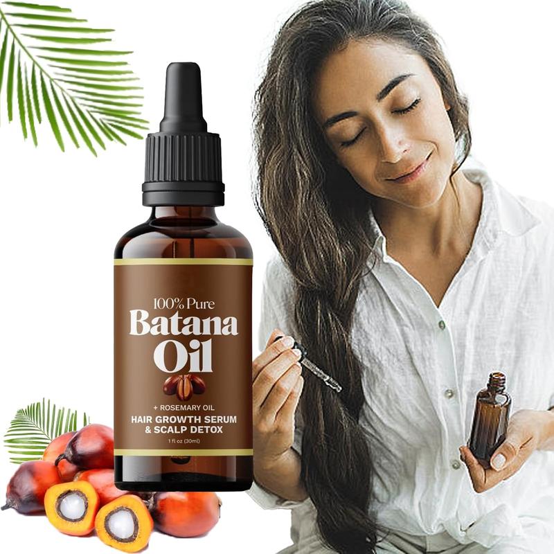 Batana Oil with Rosemary Hair Care Oil, 1 Box Nourish Scalp for Strong &Healthy Hair, Comfort Hair Care Oil, Organic Batana Oil for Women & Men