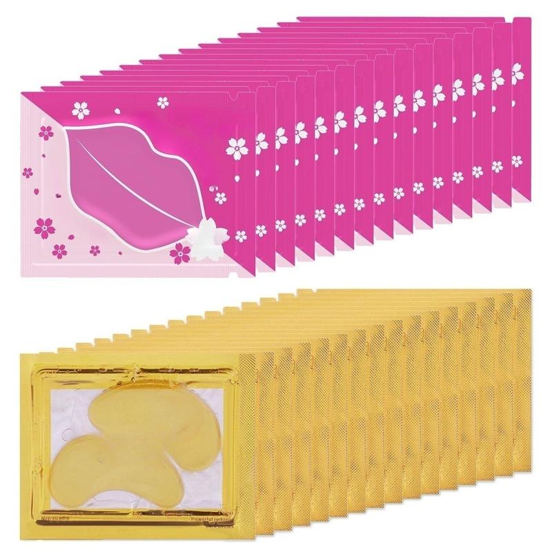 30 Pairs Lip & Under Eye Masks - Crystal Collagen Patches for Puffy Eyes, Reduces Fine Lines & Dark Circles, Nourishes Skin Comfort Skin Care