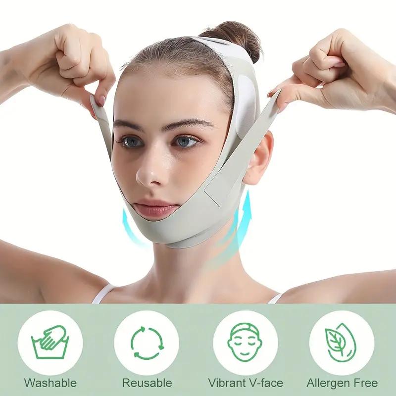 [Limited Coupon] V-Shaped Face Lift Band: Comfortable & Breathable, Designed for Double Chins. Reusable, Ideal Gift for All, Enhances Skin Elasticity!4o mini