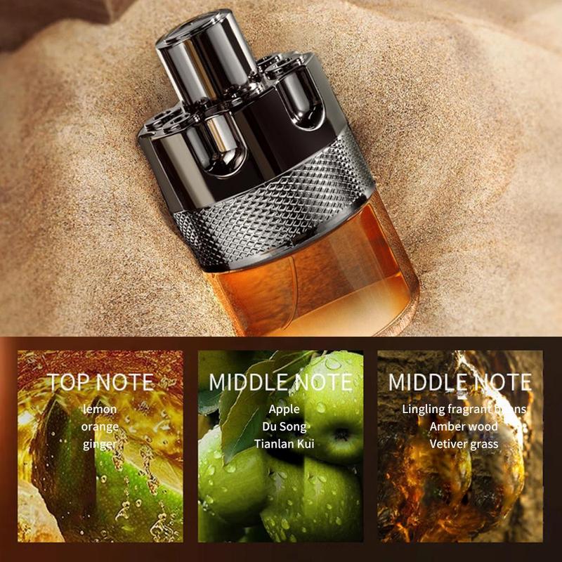 100ml Men's Perfume, Long Lasting Fragrance for Daily Wear, Refreshing Perfume for Dating and Party, Fashion Perfume for Birthday Gift