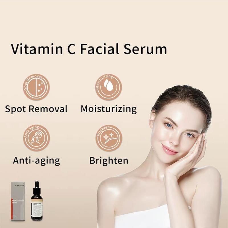 Vitamin C Facial Serum Essence for Radiant Skin, Available in 30ml & 60ml Sizes | Gentle Acne Care with B3-Infused Skincare Cleanser