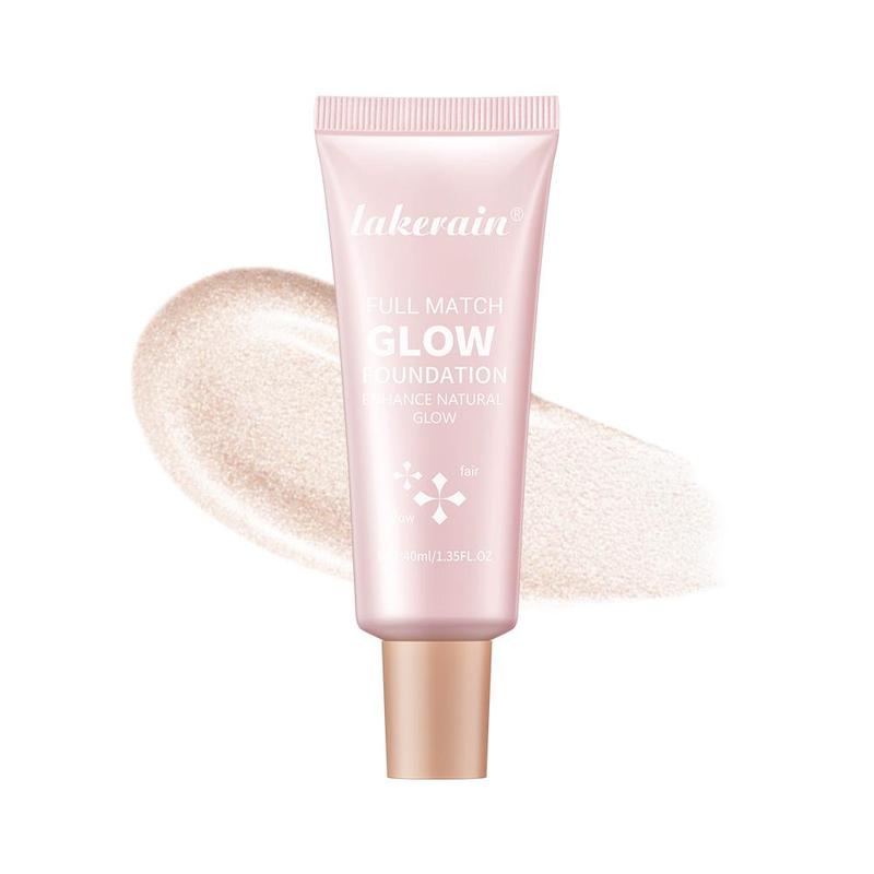 Long-lasting Glow Foundation, Natural Hydrating Glow Enhancer, Moisturizing & Brightening Shiny Foundation for An All Day Radiant Glow