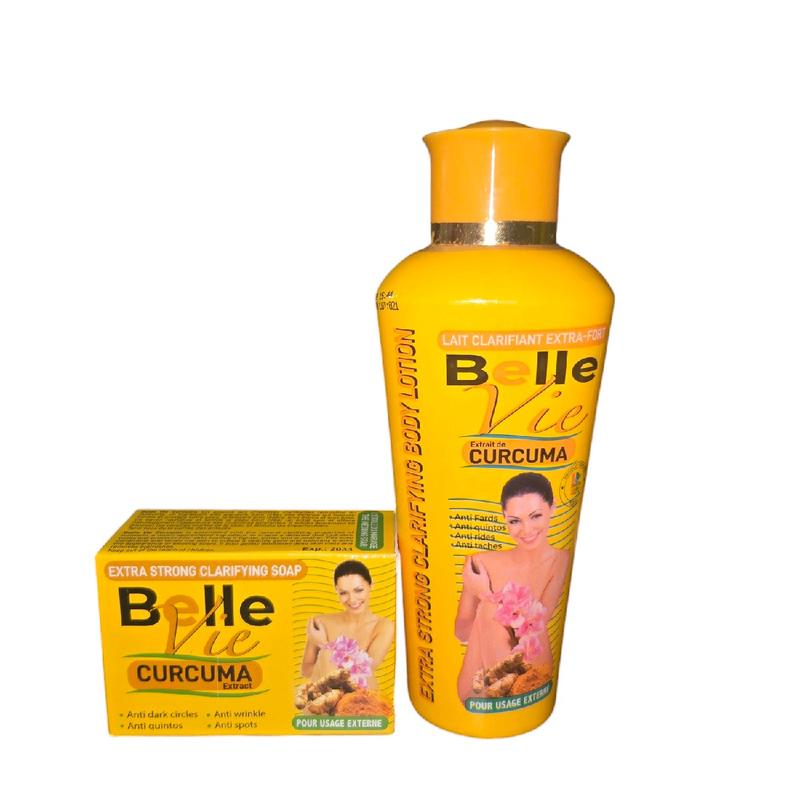 Bell-e Vie Curcum-a Soap and cream 475g Exfoliating 225g  pack of 2