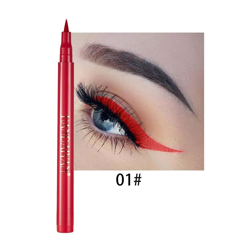 Easy Coloring Long Lasting Liquid Eyeliner, 1 Count Quick Drying Eyeliner Liquid Liner Pen for Women & Girls, Music Festival Makeup Supplies, Christmas Gift