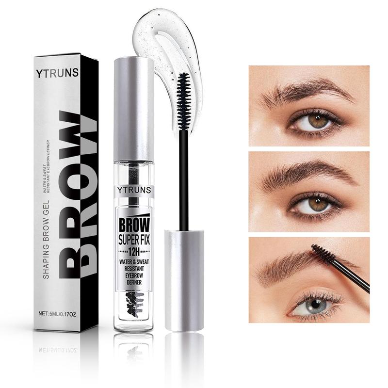 Waterproof Eyebrow Gel, Long Lasting Eyebrow Gel, Natural Eyebrow Styling Gel, Eye Brow Makeup Tool for Women & Girls