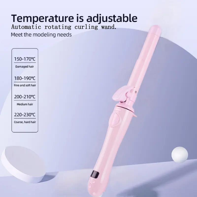 Automatic Curling Iron Wand, Curling Wand Set for All Hair to Create Charming Hairstyle Curling Wand Tools Curling Wand Set, Curly Hair, 25mm Curling Wand.  Comfort Curler Brush