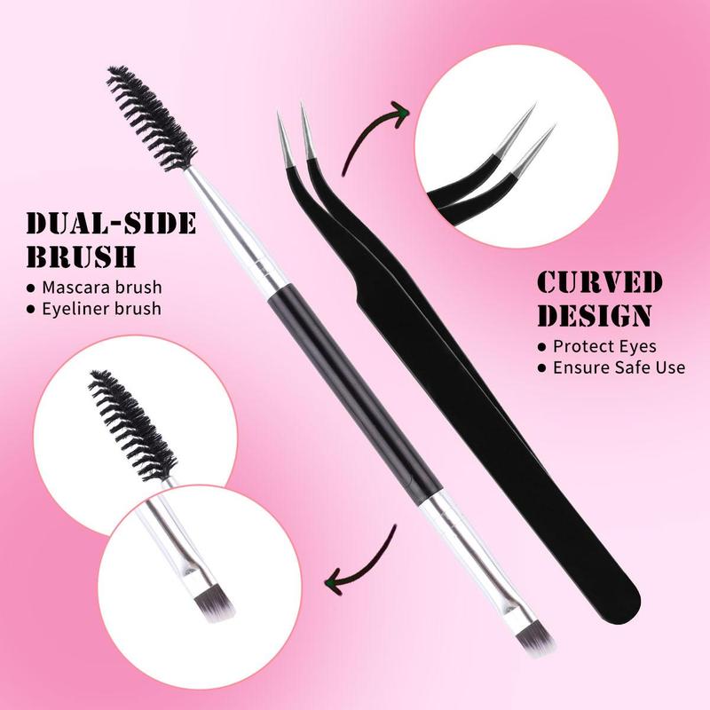 Mixed Length Individual False Eyelashes Kit, 1 Box Natural Look Eyelash Extensions, Self Grafting Curl Eyelashes, Eye Makeup Enhancement False Eyelashes