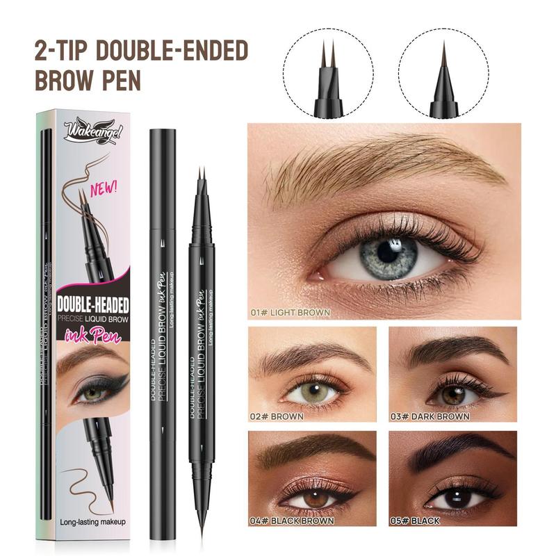 urved Eyebrow Pen - Eyebrow Pencil Magical 2-in-1 Dual-Ended Eye Brow Pencils for Women with Fork-Tip & Precise Brush-Tip Create Natural Hair-Like Brows, Last All-Day