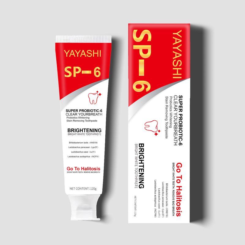 [Free Shipping] 2024 SP-6 Probiotic Toothpaste：Enhanced Formula Balances The Oral Microbiome, Removes Stains, And Provides Long-lasting Fresh Breath