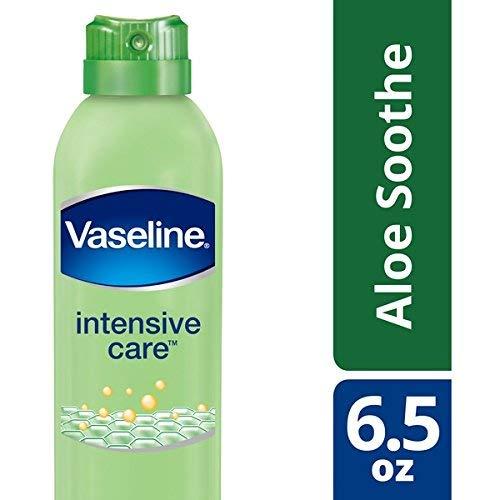 Vaseline Intensive Care Spray Moisturizer, Aloe Soothe Spray Lotion Moisturizer for Dry Skin with Micro-6.5 Oz Body Care Comfort