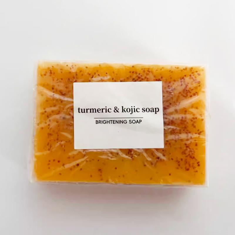 3PCS Lemon Turmeric KojicAcid SoapTurmeric & Kojic Acid Brightening Soap,DarkSpot Remover, Kojic Acid Soap, SoapBody CareBody Wash Lemon FlawlessOrganic