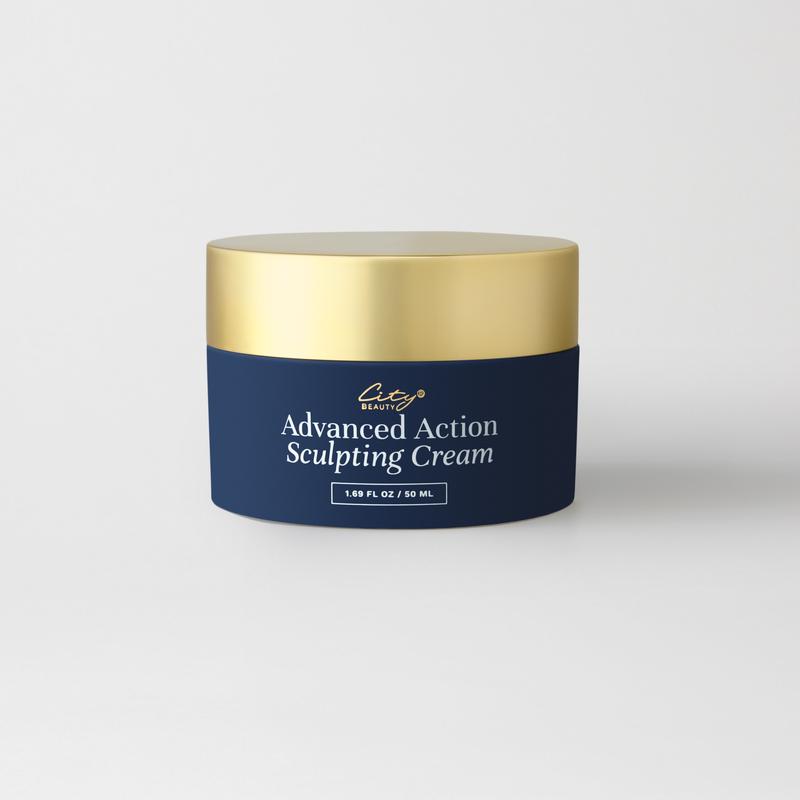 City Beauty Advanced Action Sculpting Cream - Solution for Saggy Jawline, Drooping Face, and Neck Wrinkles - Firming Cream for Loose, Sagging Skin