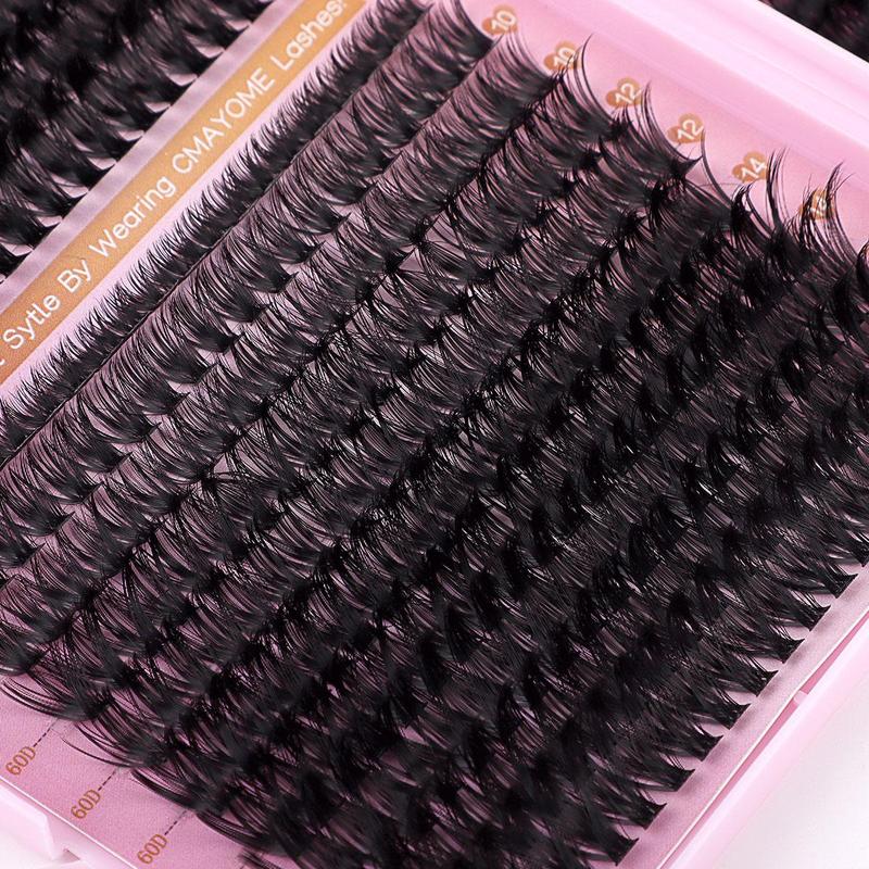 Mixed Length Individual False Eyelashes Kit, 1 Box Natural Look Eyelash Extensions, Self Grafting Curl Eyelashes, Eye Makeup Enhancement False Eyelashes