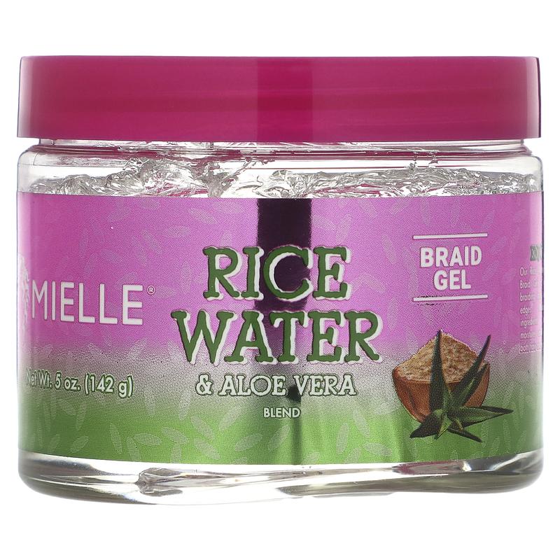 Mielle Rice Water & Aloe Vera Blend, Braid Gel, 5 oz (142 g)