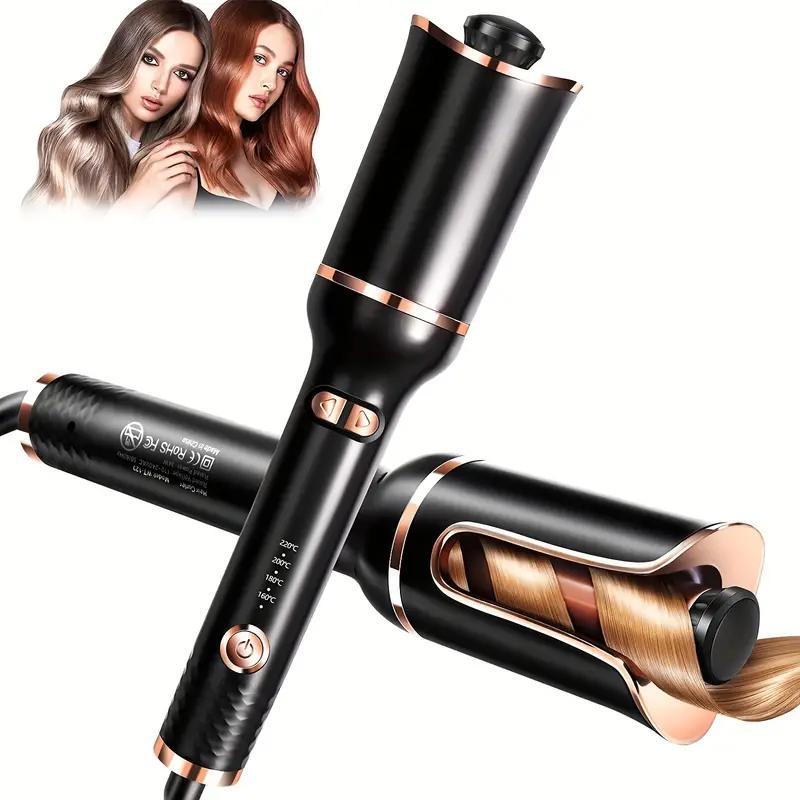 Automatic Curling Iron, 1 Box Electric Hair Curler with 4 Temperature & 3 Timing Settings, Hair Styling Tool for Women