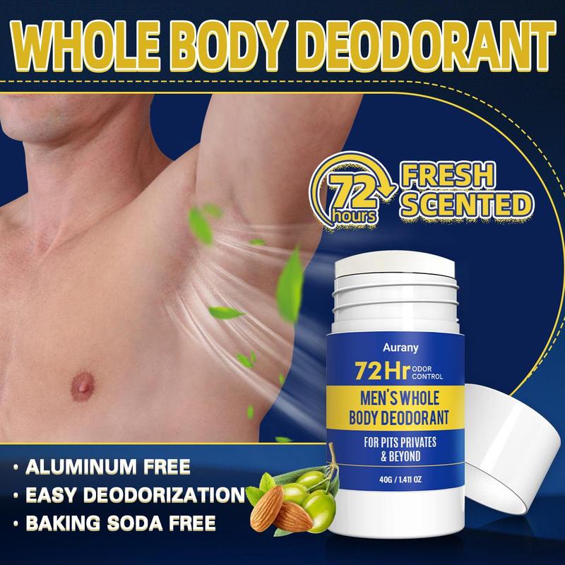 72 Hour Men's Body Deodorant Lotion, Long-lasting Freshness & Odor Control Body Lotion, Hydrating & Soothing Formula Body Care Product