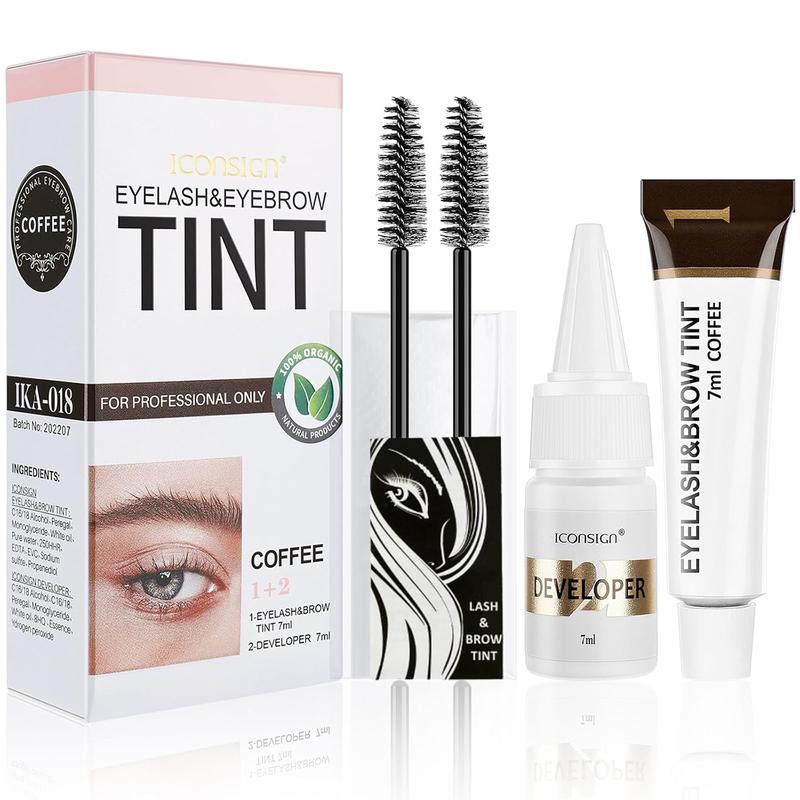 2-in-1 DIY Eyebrow & Eyelash Tint Kit | Long-Lasting Color for 4-6 Weeks  Waterproof, Salon-Quality, Easy to Use at Home