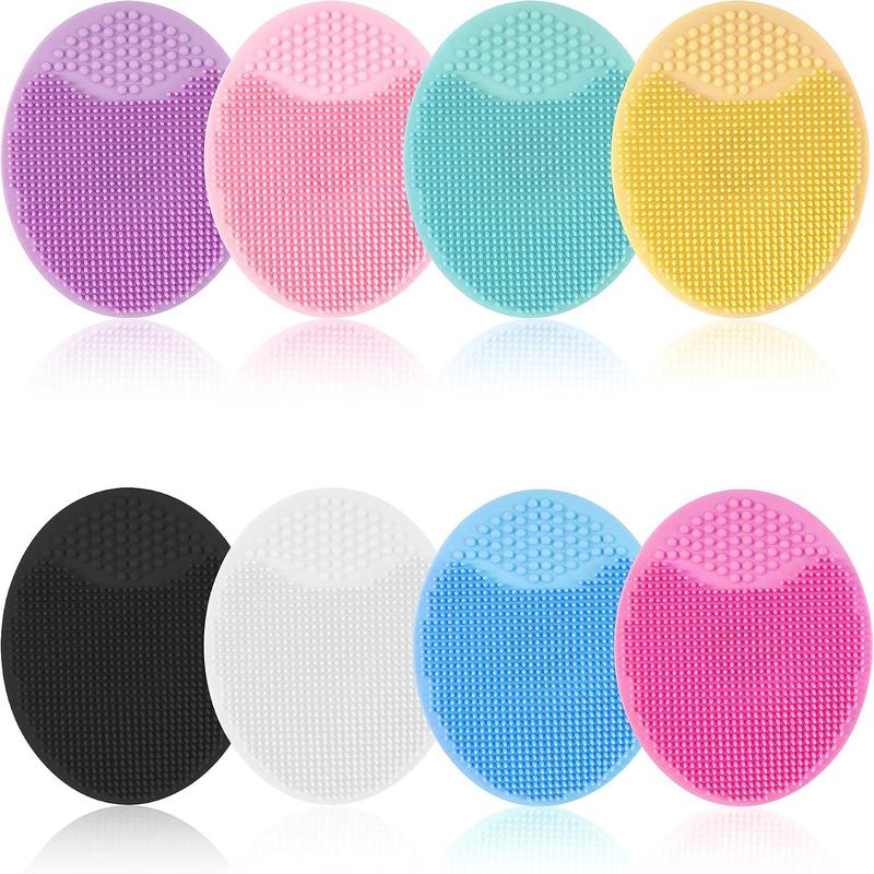 Face Scrubber, 8 PCS Silicone Face Scrubber Exfoliator for Women, Face Cleansing Brush Blackhead Acne Pore Pad for Deep Cleaning Skin Care