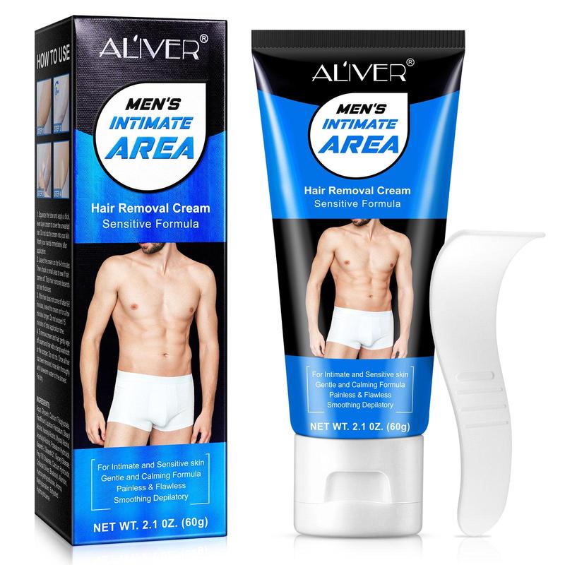 Men's Hair Removal Cream, Gentle and Non-irritating Hair Removal Cream, Clean and Refreshing Hair Removal Product for Men