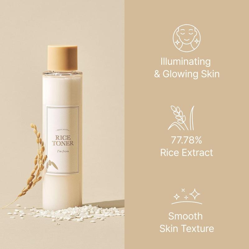 [I'm From Official Shop] Rice Toner, Mugwort Essence Duo Set - 77.78% Rice Extract from Korea, Glow Essence with Niacinamide, Hydrating | Mugwort Essence, Vegan Only, 100% Korean Mugwort Extract- Soothe Sensitive and Irritated Skin, Redness Relief