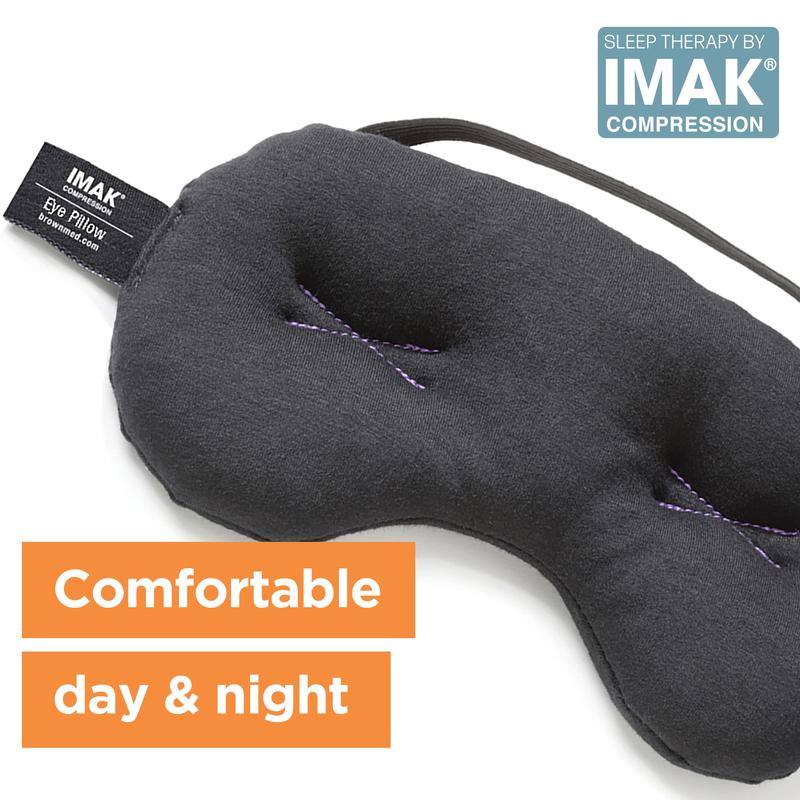 Brownmed - IMAK Eye Pillow - Cooling Sleep Eye Mask & Shade with ErgoBeads for Men & Women Gel Soothing