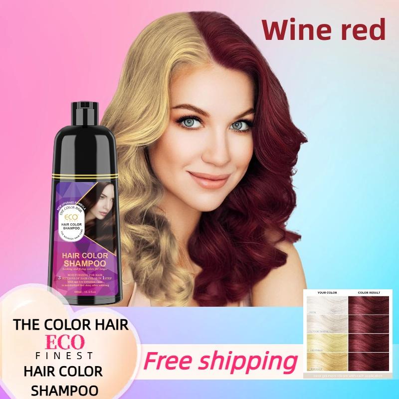 ECO Finest Semi-Permanent Hair Dye - Non-Toxic Pure Botanical Burgundy Hair Dye - Burgundy (1-3 pc) Haircare Haircare color shampoo