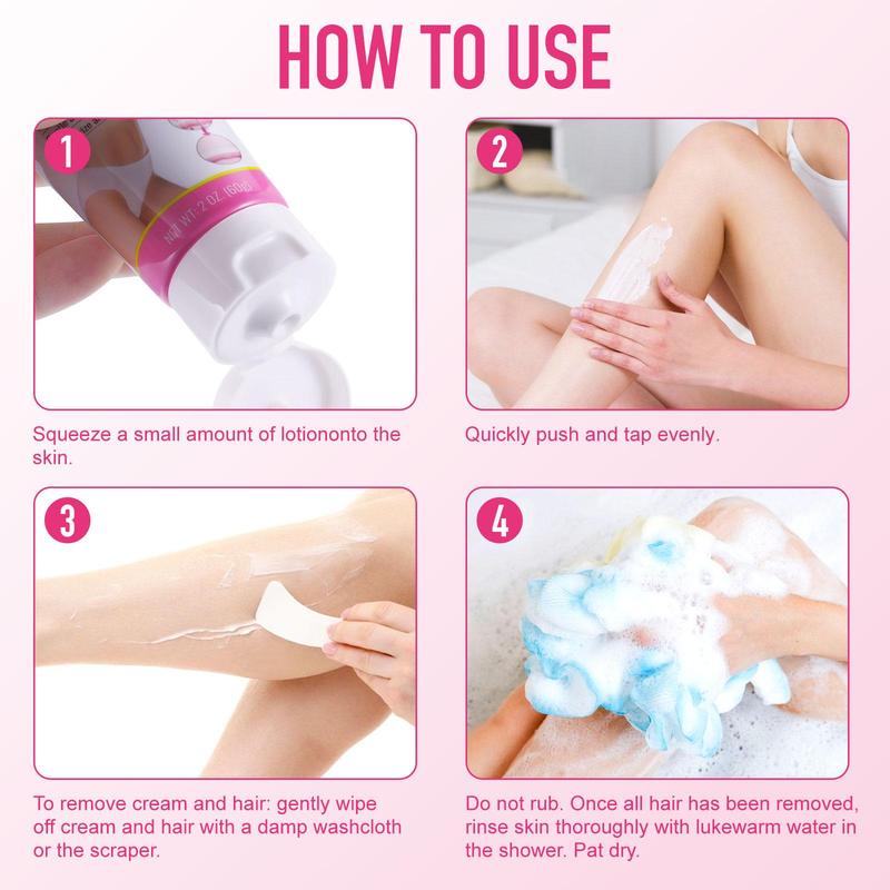 Hair Removal Cream for Intimate Area, 1 2 Counts Gentle Hair Removal Cream, Suitable for Armpits, Legs, Private Parts, Suitable for All Skin Types, Christmas Gift