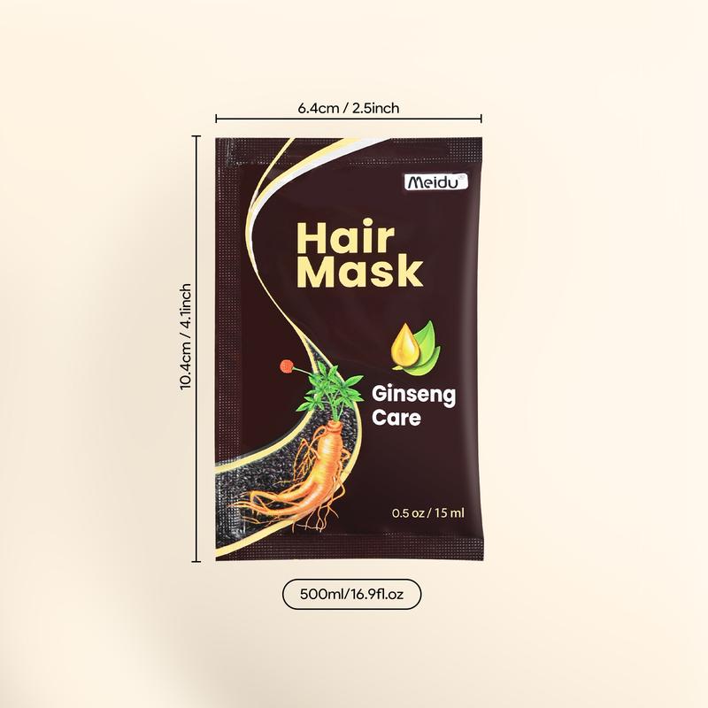 MEIDU Ginseng Hair Mask,Collagen haircare,Ginseng Nourishing Deep conditioning to brighten and repair hair, Shampoo Moisturizer