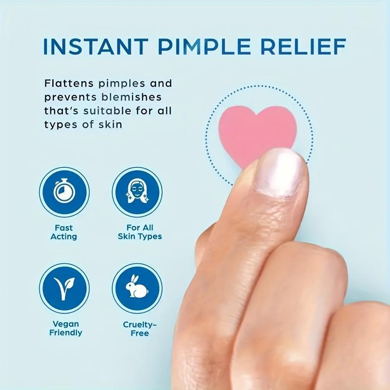 Hydrocolloid Acne Patches, 200pcs box Heart Shaped Acne Patch, Face Zit Patches, Acne Dots, Skin Care Products for Women & Men