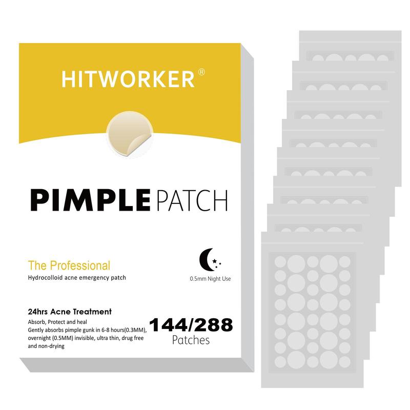 Pimple Covering Patch, 288pcs box Invisible Round Shaped Hydrocolloid Acne Patches, Spot Stickers for Face and Skin, Skin Care Product for Women & Men