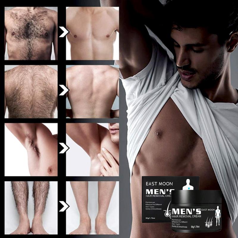 East Moon Men's Hair removal cream Armpit hair leg hair chest hair Cleansing Mild non-irritating portable hair removal