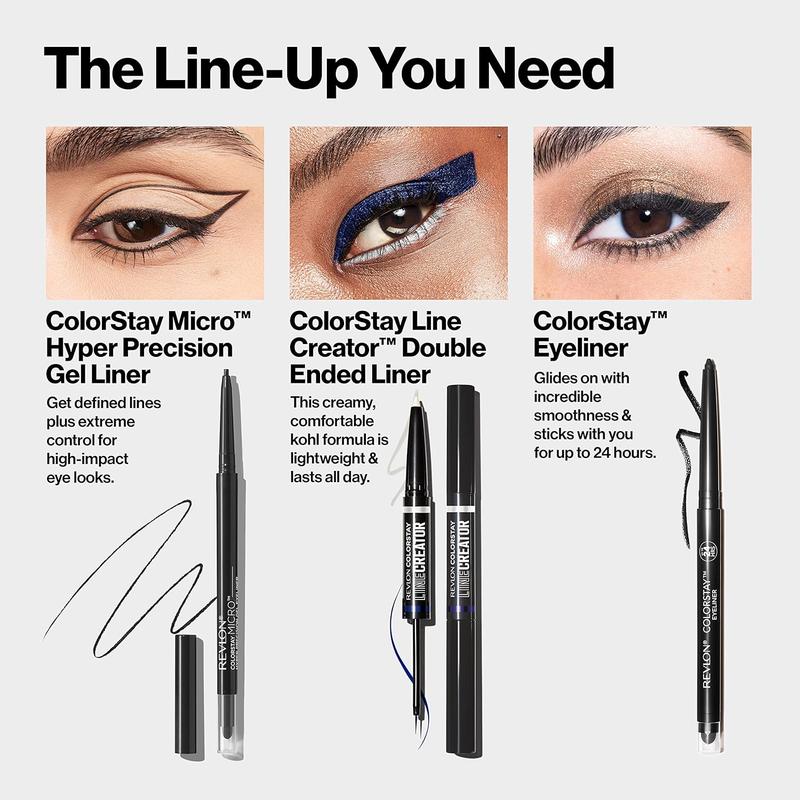 Eyeliner, Hyper Precision eye makeup with built-in smugger, waterproof, longwearing with micro precision tip, 215 Brown, 0.002 oz