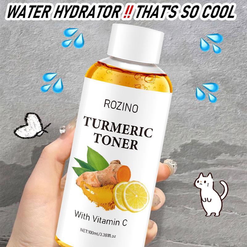 Turmeric Vitamin C Toner, Moisturizing & Hydrating Toner, Cleans Pores, Smoothing Skin Care Product for Women & Men