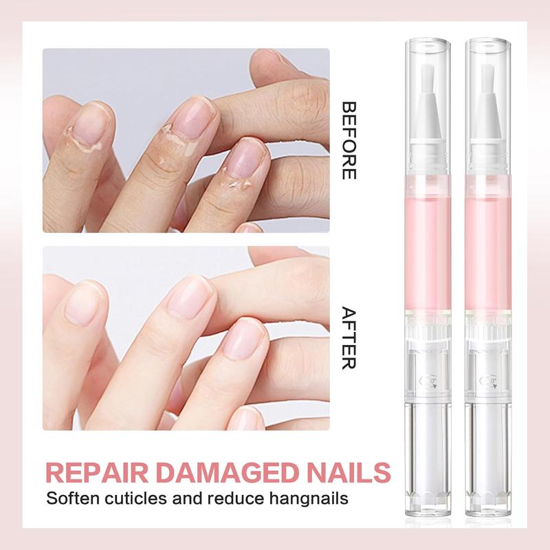 Nail Strengthening Oil, 2 Counts set Nail Care Oil, Nail Care Product for Women & Girls, Nail Art & Nail Care Product for Daily Use