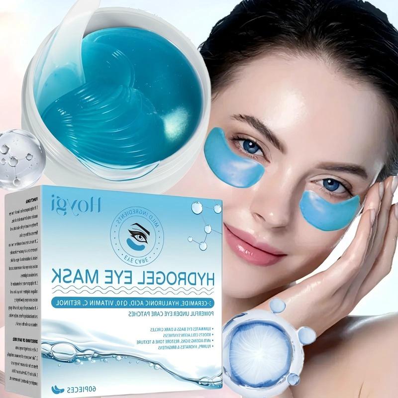 Hyaluronic Acid & Retinol Eye Mask, 60pcs box Moisturizing Eye Mask, Eye Care Product for Women & Men, Suitable for All Skin Types