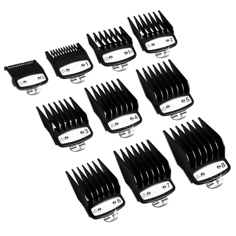 Professional Hair Clipper Guards Guides 10 Pcs Coded Cutting Guides #3170-400- 1 16