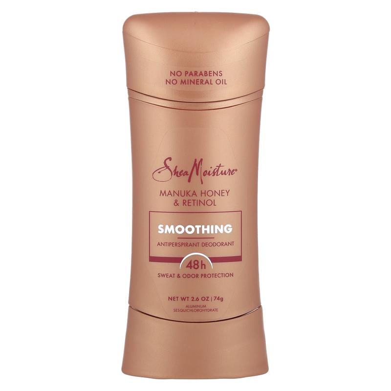 SheaMoisture Antiperspirant Deodorant, Smoothing, Manuka Honey & Retinol , 2.6 oz (74 g)