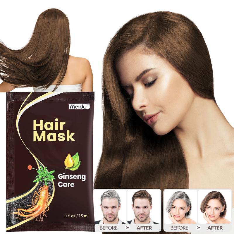 MEIDU Ginseng Hair Mask,Collagen haircare,Ginseng Nourishing Deep conditioning to brighten and repair hair, Shampoo Moisturizer