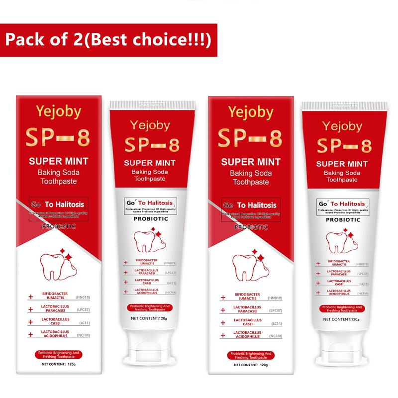 [Only $3!!!] SP-8 whitening Toothpaste, Super sp8 brightening Oral probiotic, sp 8 Bright White Toothpaste for Stain Removing, Fresh Breath & Teeth Health  Whitening Solution Effect is better than SP-6 and SP-7,SP-8 SP-6 SP-4 sp-8 sp-6 sp8 SP-10