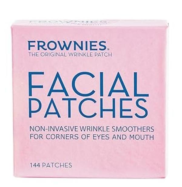 AM Frownies Forehead and Between the Eyes Wrinkle Patches - Hypoallergenic Facial Patches to Smooth & Soften Forehead Wrinkles & Eleven Lines - For Overnight Use, 144 Patches