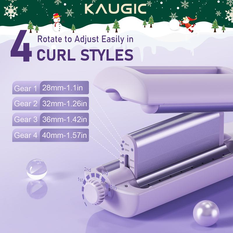 Adjustable Curling  Iron for Easy Comfort Styling Hair Wavers With Cool Airflow 4 in 1 Adjustable for Easy Comfort Styling Negative Ionic hairwaver comfortable handle the instyler curling irons Anti-Scald Dual