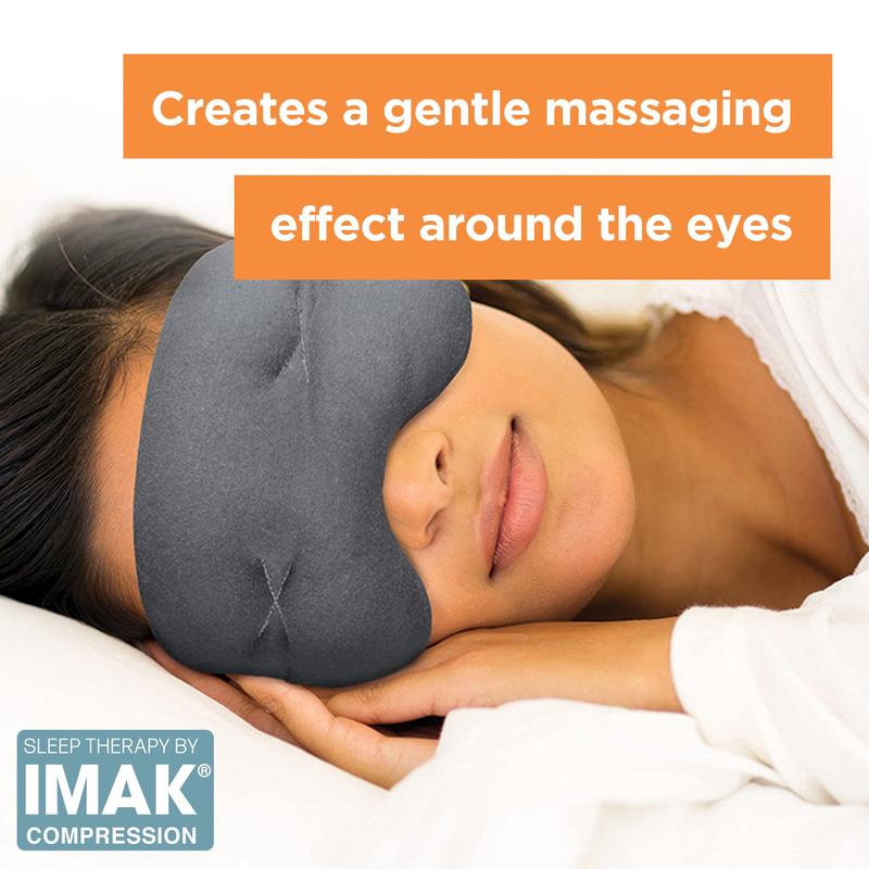 Brownmed - IMAK Eye Pillow - Cooling Sleep Eye Mask & Shade with ErgoBeads for Men & Women Gel Soothing