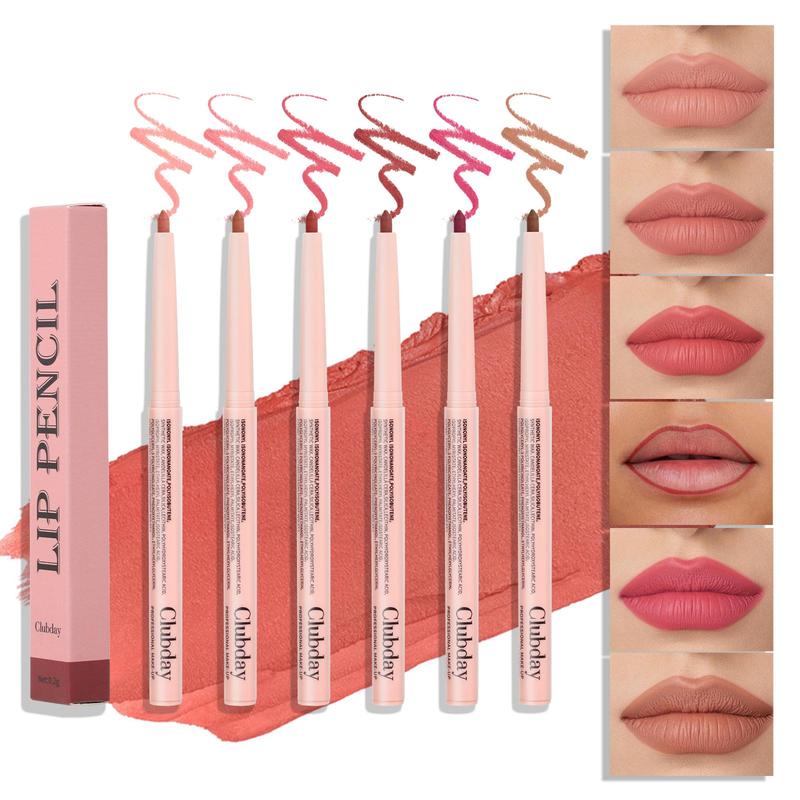 Long Lasting Lip Liner, Waterproof Lip Liner Pencil, Easy Coloring Lip Sticks, Moisturizing Lip Liner, Suitable for All Skin Types Lip Liner, Girls and Women Makeup Accessories