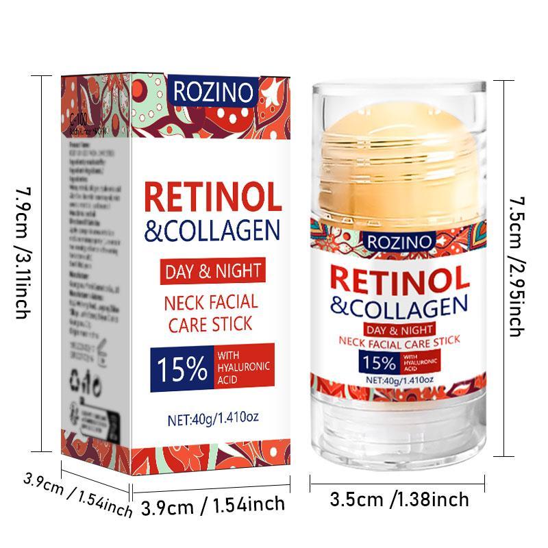 Retinol & Collagen Neck Care Stick, Nourishing Neck Cream, Deep Moisturizing Care Product for Women & Men Dry and Sensitive Skin