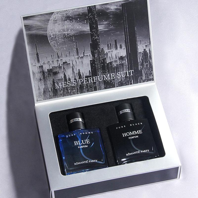 Christmas Men's Perfume Set, 2 Counts set Long Lasting Eau De Toilette, Fragrance Gift Set for Men, Perfume for Daily Life, Fashion Perfume for Party