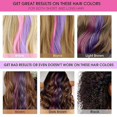 10 Color Hair Chalk for Girls Makeup Kit - New Hair Chalk Comb Temporary Hair Color Dye for Kids - Teen Girl Gifts Birthday Christmas Gifts Toys for Girls Kids Age 6 7 8 9 10 11 12 Year Old Hair Dye Haircare Blonde Daily