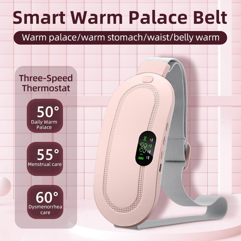 Portable Smart Heating Vibration Waist Belt, 4 Massage Modes Comfort Waist Belt, Adjustable Temperature Heating Uterus Care Warmer Belt, Personal Body Care Product, Electric Massager