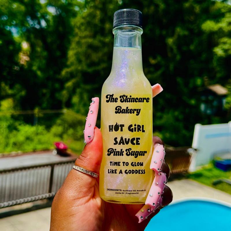 The Skincare Bakery Body Oil: Pink Suga Scent