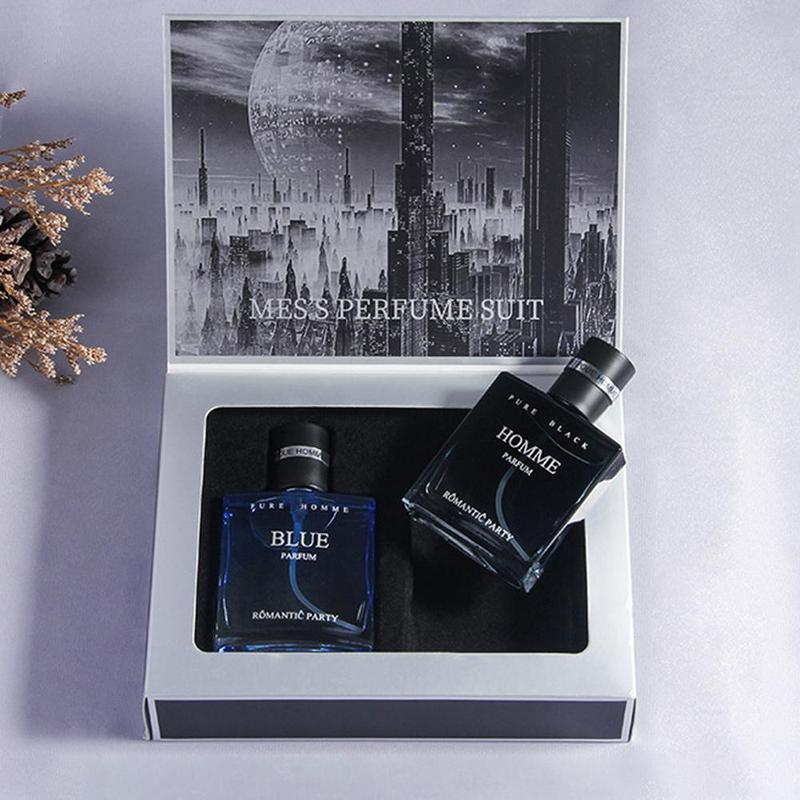 Christmas Men's Perfume Set, 2 Counts set Long Lasting Eau De Toilette, Fragrance Gift Set for Men, Perfume for Daily Life, Fashion Perfume for Party